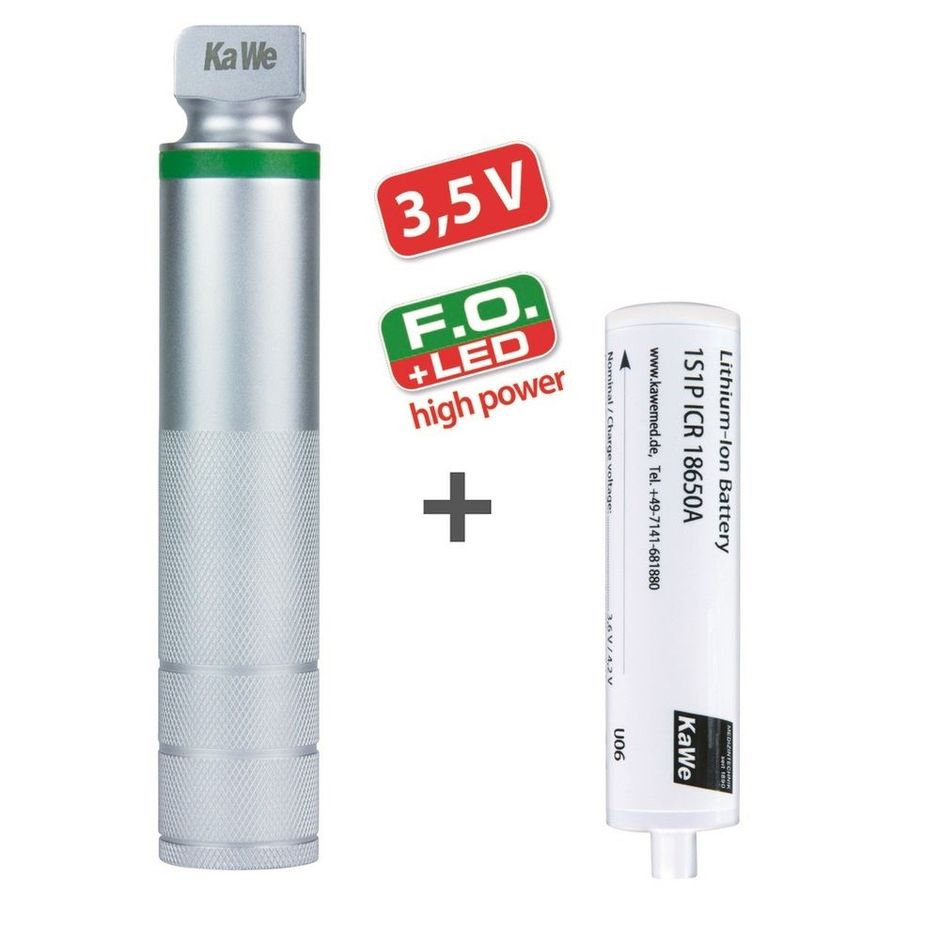 KaWe Fibre Optic LED 3.5V Megalight Laryngoscope Handle (incl. Battery)