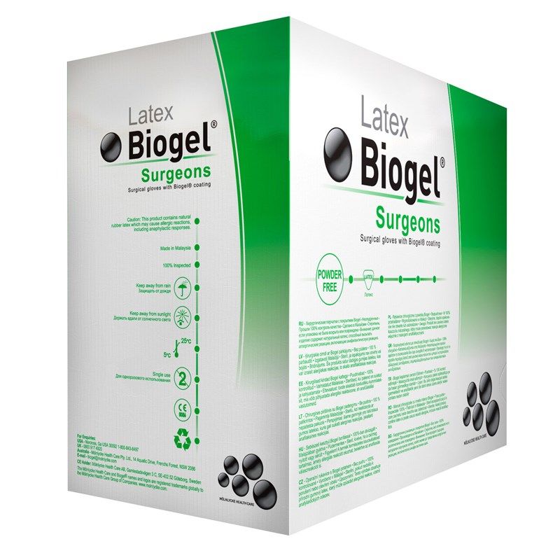 Biogel Latex Powder Free Surgeons Gloves