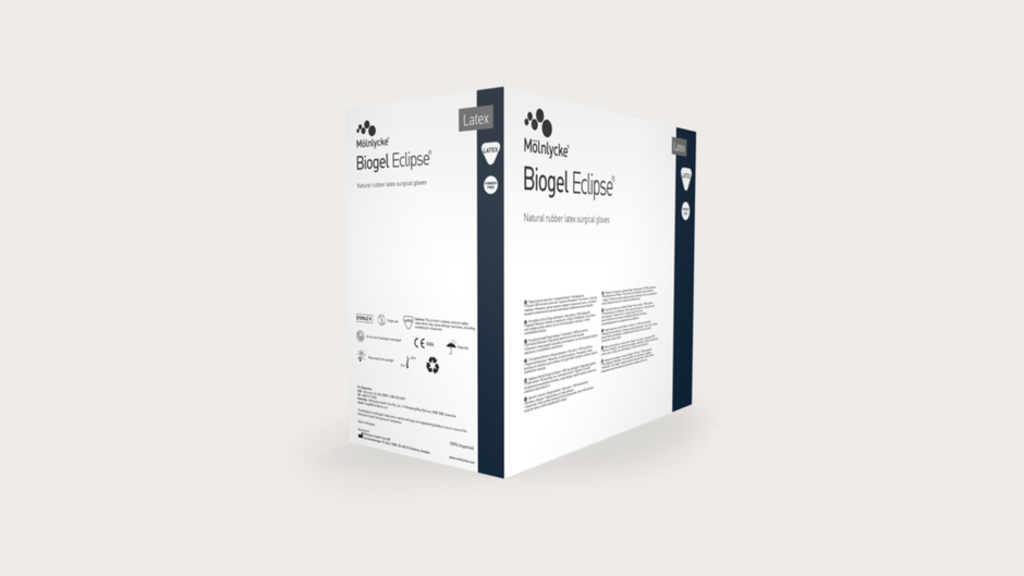 Molnlycke Biogel Eclipse Latex Powder-Free Overglove (Navy Blue)