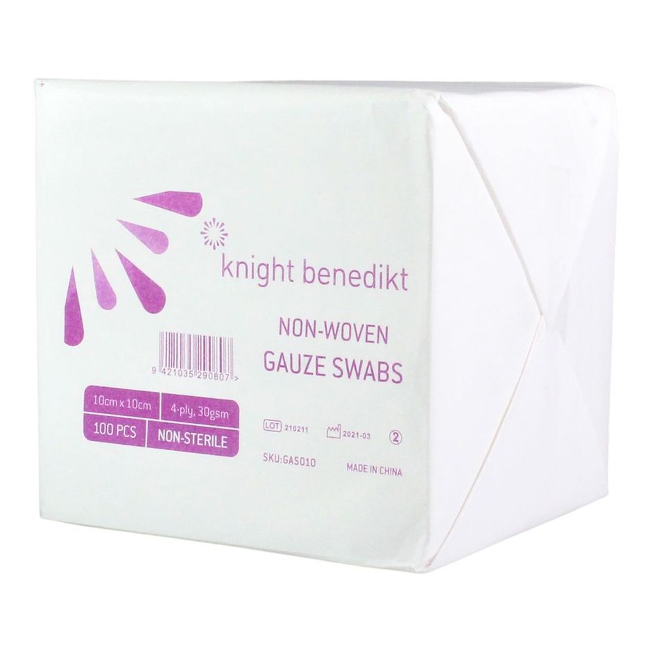 Knight Benedikt Standard Non-Woven Gauze Swabs 4ply