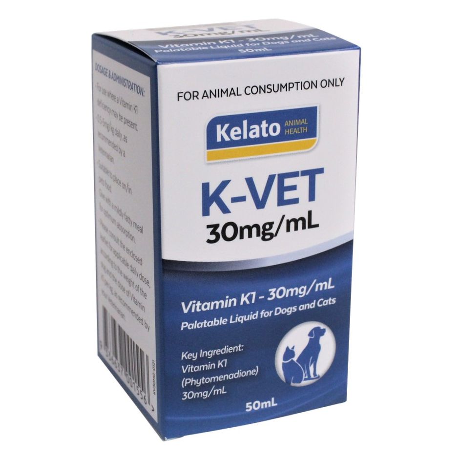 Kelato K-VET 30mg/mL Vitamin K1 Palatable Liquid