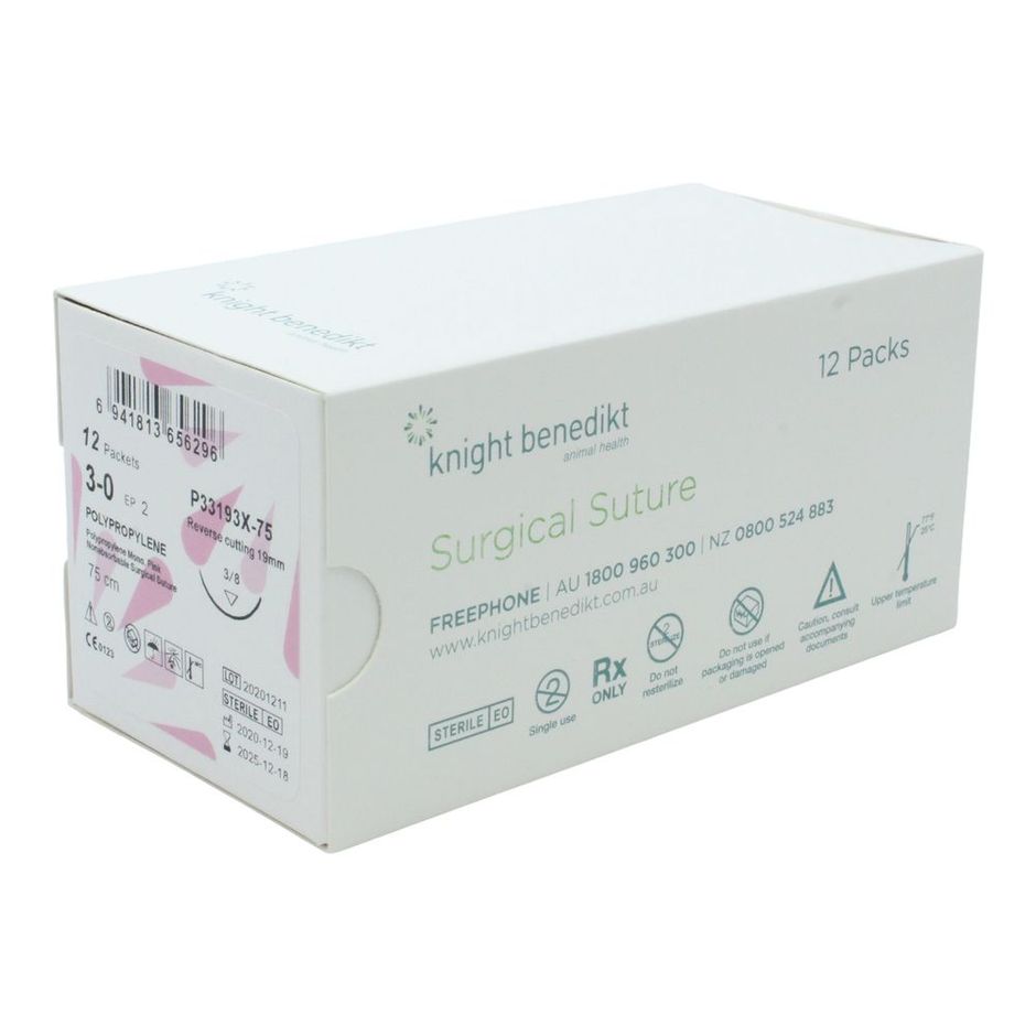 Knight Benedikt Suture Polypropylene Fluoro Pink