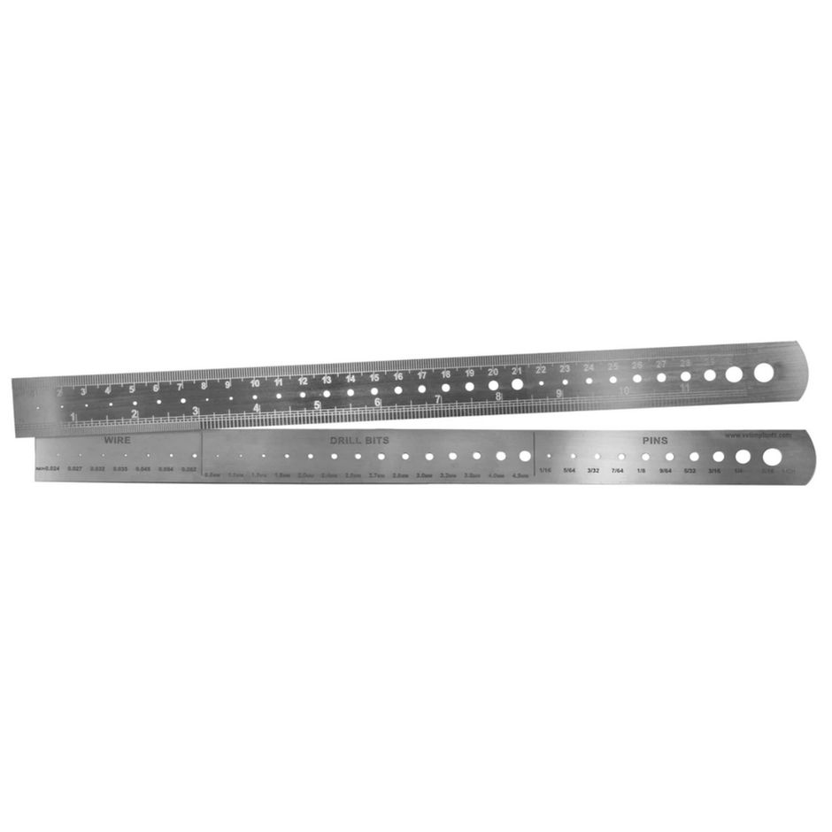 VOI  Pin and Drill bit Ruler